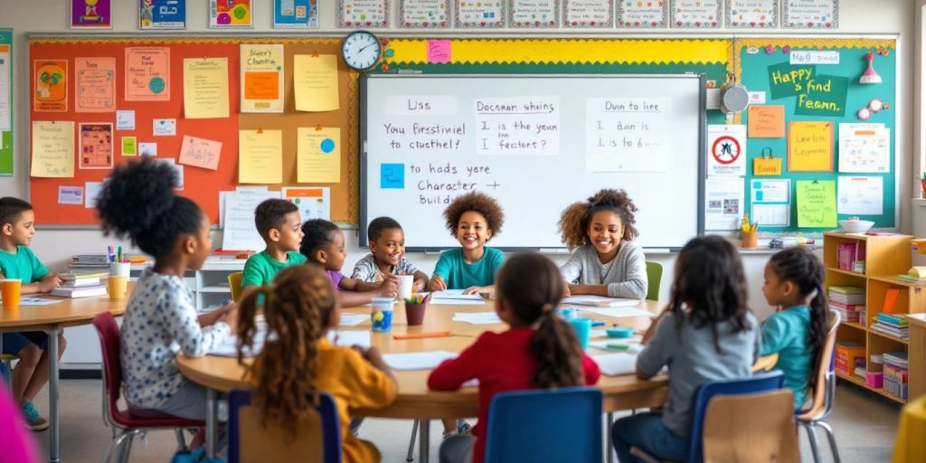 Kelas yang beragam dengan siswa belajar bersama secara aktif.